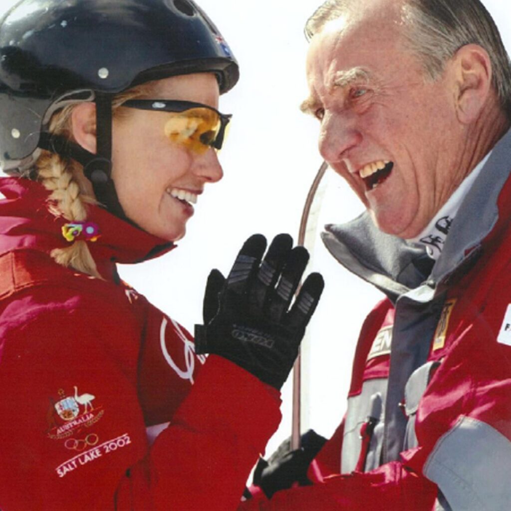 Mr Winter Olympics 97 year old Geoff Henke AO